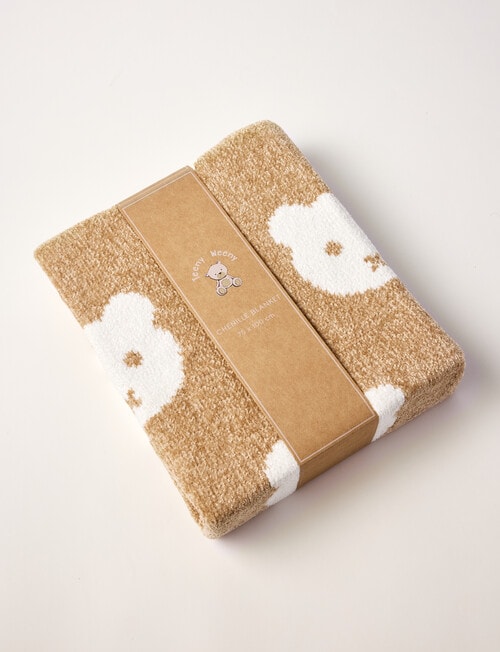 Teeny Weeny Chenille Bassinet Blanket, Bear product photo View 02 L