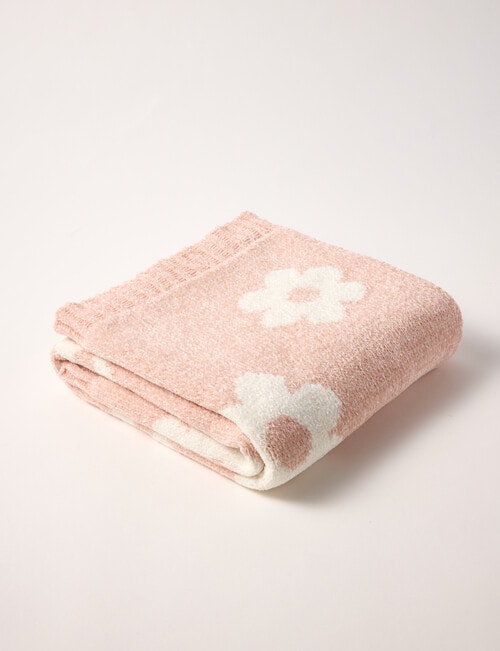 Teeny Weeny Chenille Bassinet Blanket, Flower product photo