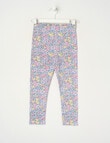 Mac & Ellie Ditsy FloralFull Length Legging, Milk product photo