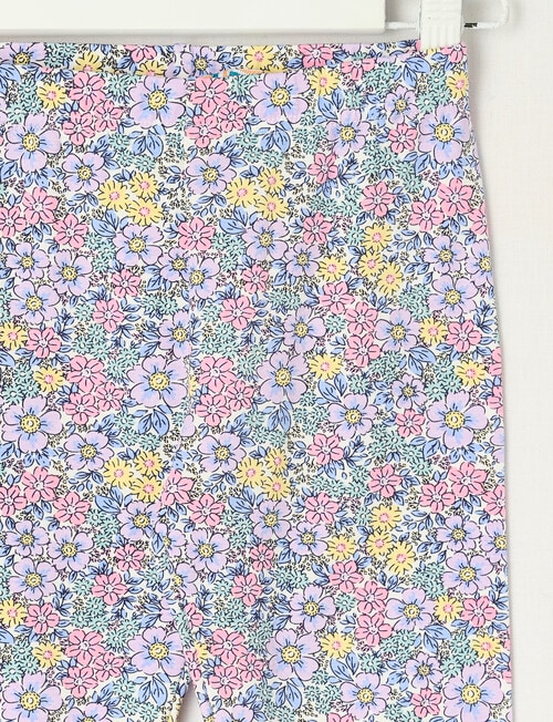 Mac & Ellie Ditsy FloralFull Length Legging, Milk product photo View 02 L