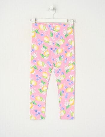 Mac & Ellie Lemon Full Length Legging, Candy Pink product photo