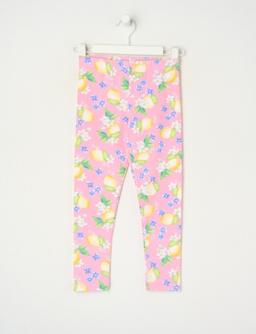 Mac & Ellie Lemon Full Length Legging, Candy Pink product photo