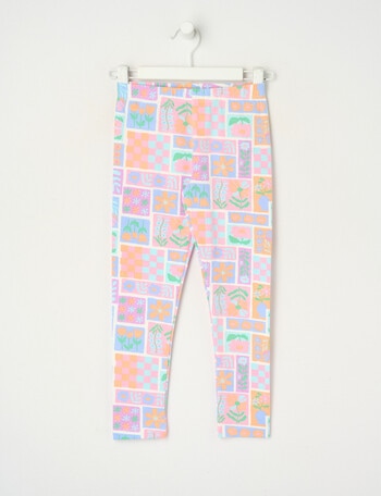 Mac & Ellie Flower Garden Full Length Legging , Milk product photo
