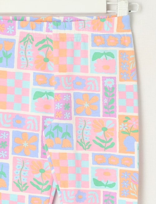 Mac & Ellie Flower Garden Full Length Legging , Milk product photo View 02 L