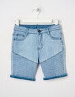 Mac & Ellie Motto Denim Short, Blue product photo