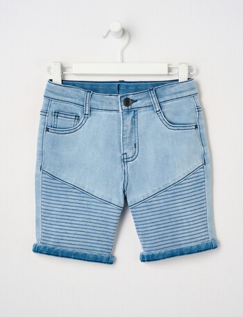 Mac & Ellie Motto Denim Short, Blue product photo