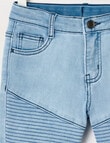 Mac & Ellie Motto Denim Short, Blue product photo View 03 S
