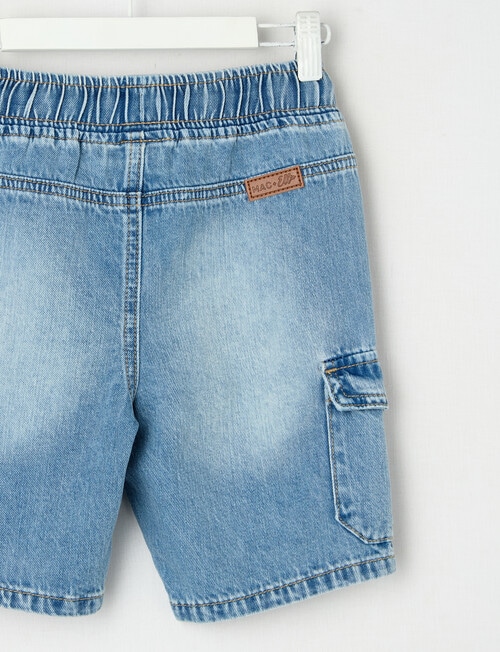 Mac & Ellie Cargo Denim Short, Blue product photo View 04 L
