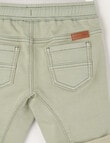 Mac & Ellie Gusset Denim Short, Light Olive product photo View 02 S