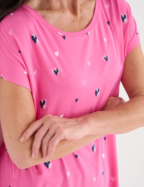 Ella J Hearts Boxy Tee, Pink product photo View 04 L