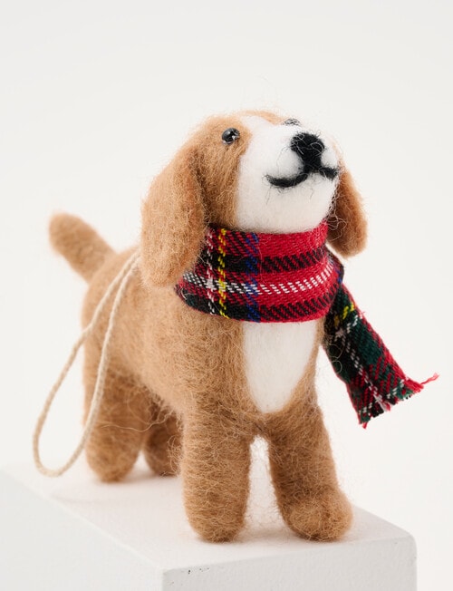 Christmas Shop Felt Ornament, Beagle product photo View 02 L