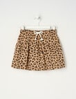 Mac & Ellie Leopard Knit Skort, Natural product photo