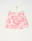 Mac & Ellie Cherries Knit Skort, Pink Sorbet product photo View 02 S
