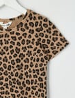 Mac & Ellie Animal Rib Short Sleeve Tee, Natural product photo View 02 S
