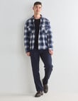 Gasoline Hanzo Check Overshirt, Blue product photo View 05 S