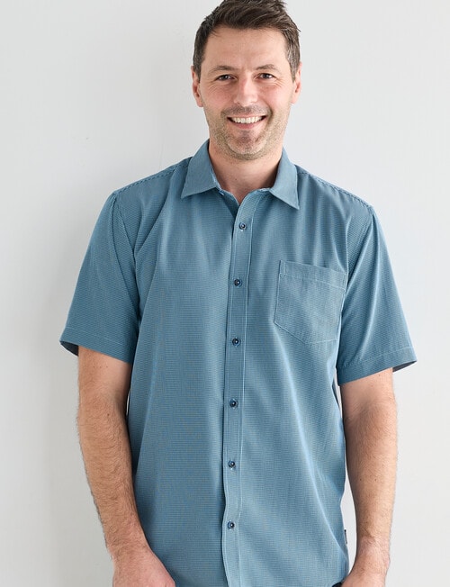 Chisel Soft Touch Short Sleeve Shirt, Teal product photo