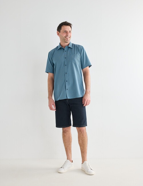 Chisel Soft Touch Short Sleeve Shirt, Teal product photo View 03 L
