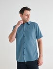 Chisel Soft Touch Short Sleeve Shirt, Teal product photo View 05 S