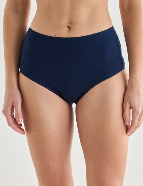 Lyric Hearts & Stripes Full Brief, 4-Pack, Blue, Beige & Red product photo View 02 L