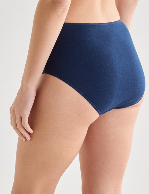 Lyric Hearts & Stripes Full Brief, 4-Pack, Blue, Beige & Red product photo View 03 L