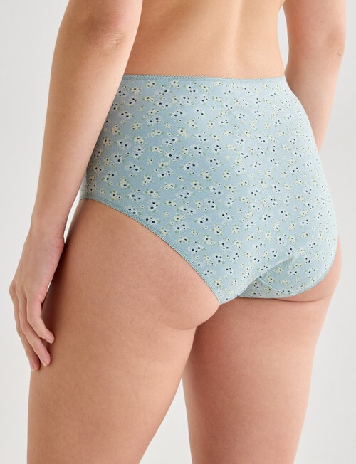 Lyric Ditsy Floral Full Brief, 4-Pack, Green product photo View 02 L