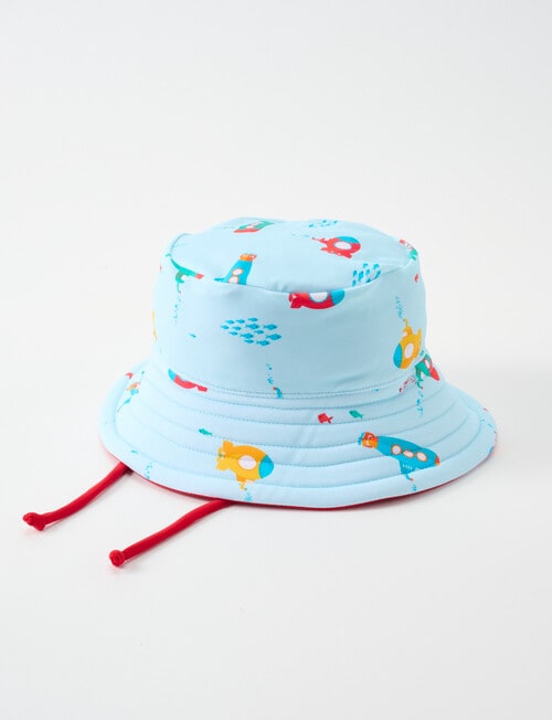 Teeny Weeny Submarine Reversible Swim Bucket Hat, Multicoloured product photo