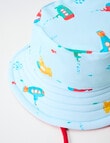 Teeny Weeny Submarine Reversible Swim Bucket Hat, Multicoloured product photo View 02 S