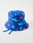 Teeny Weeny Whale Reversible Swim Bucket Hat, Blue product photo