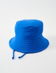 Teeny Weeny Whale Reversible Swim Bucket Hat, Blue product photo View 03 S