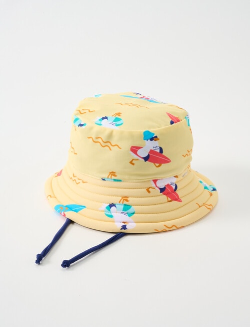 Teeny Weeny Segull Reversible Swim Bucket Hat, Multicoloured product photo
