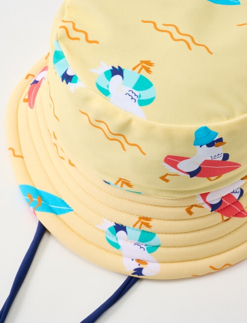 Teeny Weeny Segull Reversible Swim Bucket Hat, Multicoloured product photo View 02 L