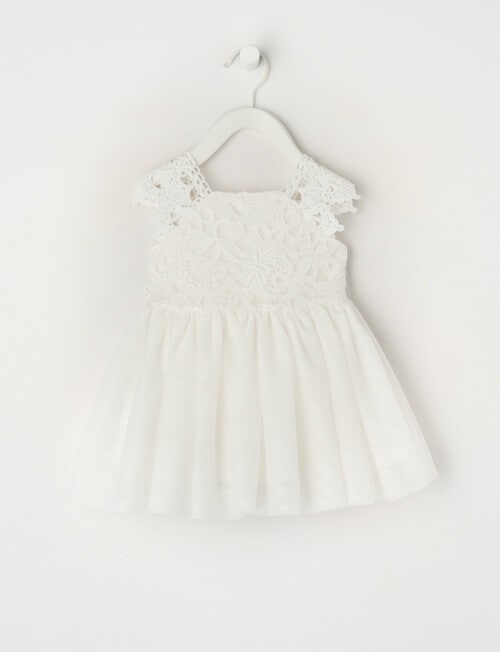 Teeny Weeny All Dressed Up Juno Dress, White product photo