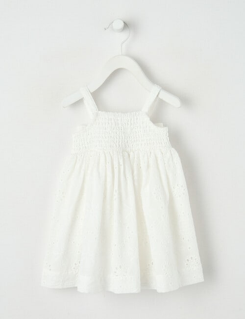 Teeny Weeny All Dressed Up Picnic Dress, White product photo