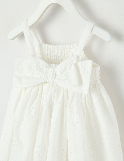 Teeny Weeny All Dressed Up Picnic Dress, White product photo View 03 L