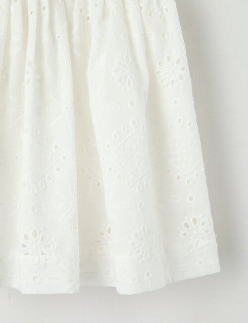 Teeny Weeny All Dressed Up Picnic Dress, White product photo View 05 L