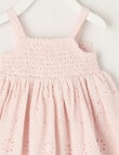 Teeny Weeny All Dressed Up Picnic Dress, Powder Puff Pink product photo View 03 S