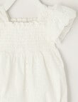 Teeny Weeny All Dressed Up Romper, White product photo View 02 S
