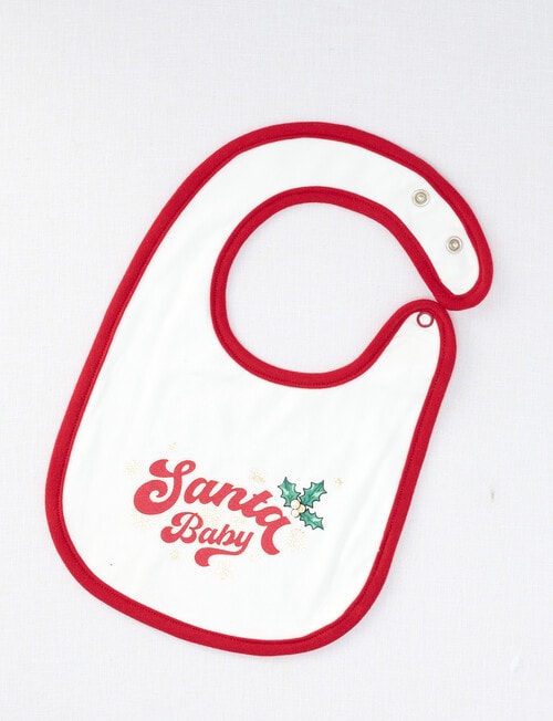 Teeny Weeny Santa Baby Set, 3-Piece, White, Red & Green product photo View 03 L