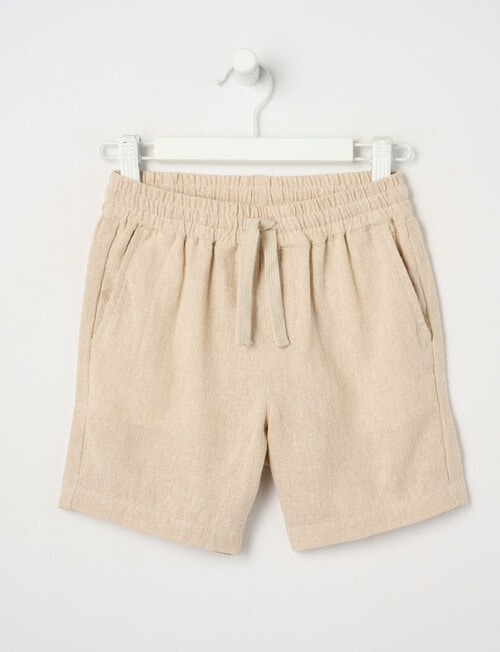 Mac & Ellie Linen Blend Woven Short, Stone product photo