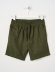 Mac & Ellie Linen Blend Woven Short, Olive product photo