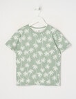 Mac & Ellie All Over Print Palm Short Sleeve, Khaki product photo
