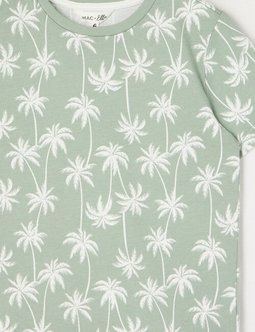 Mac & Ellie All Over Print Palm Short Sleeve, Khaki product photo View 02 L
