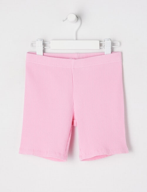 Mac & Ellie Rib Bike Short, Candy Pink product photo