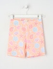 Mac & Ellie Shells Bike Short, Peach product photo