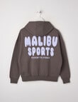Switch Malibu Sports Oversized Hoodie, Charcoal & Lilac product photo View 02 S