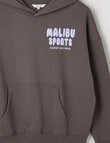 Switch Malibu Sports Oversized Hoodie, Charcoal & Lilac product photo View 03 S