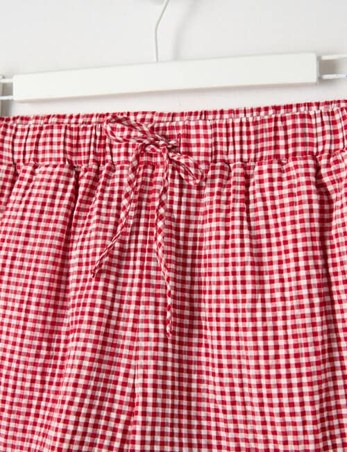 Switch Gingham Bow Short, Red product photo View 03 L