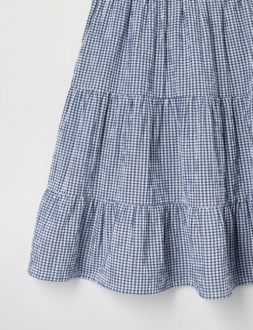 Switch Lily Tiered Gingham Dress, Navy product photo View 03 L