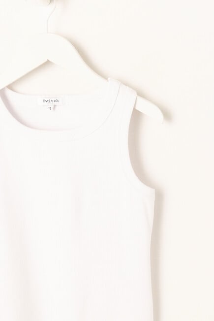 Switch Emma Rib Singlet, White product photo View 02 L