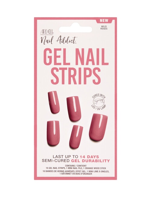 Ardell Nail Addict Gel Strip, Wild Roses product photo